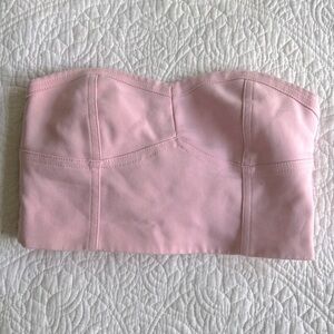 Zara pink corset crop top.size XS
